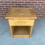This End Up Single Drawer Brown Solid Wood Nightstand