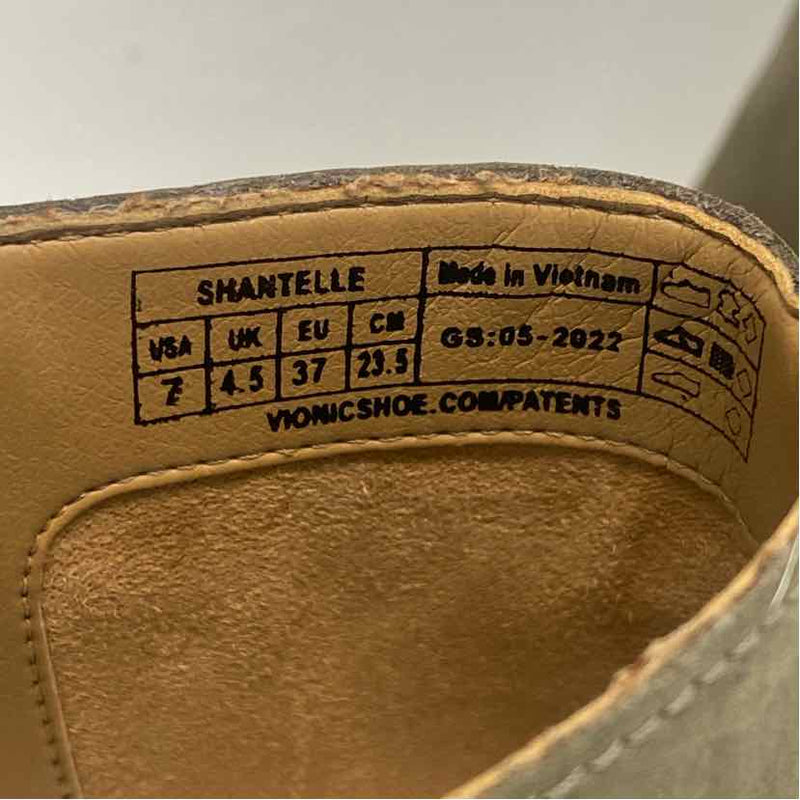 Vionic Shantelle Size 7 Women's Olive Green Solid Zip Up Booties
