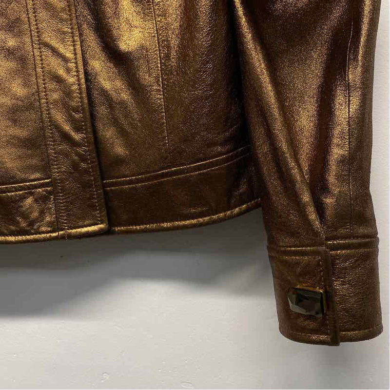 Dana Buchman Women's Size 6-S Bronze Shimmer Single Button Jacket