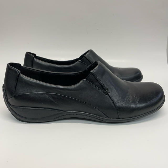 Clarks Collection Size 11.5 Women's Black Solid Slip On Shoes