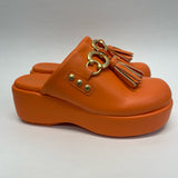 Circus NY Size 5.5 Women's Orange Solid Clog Shoes