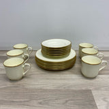 Nittoroyal Ivory-Gold Bone China Tea Set