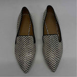 Tory Burch Size 8.5 Women's Black-White Pattern Slip On Flats