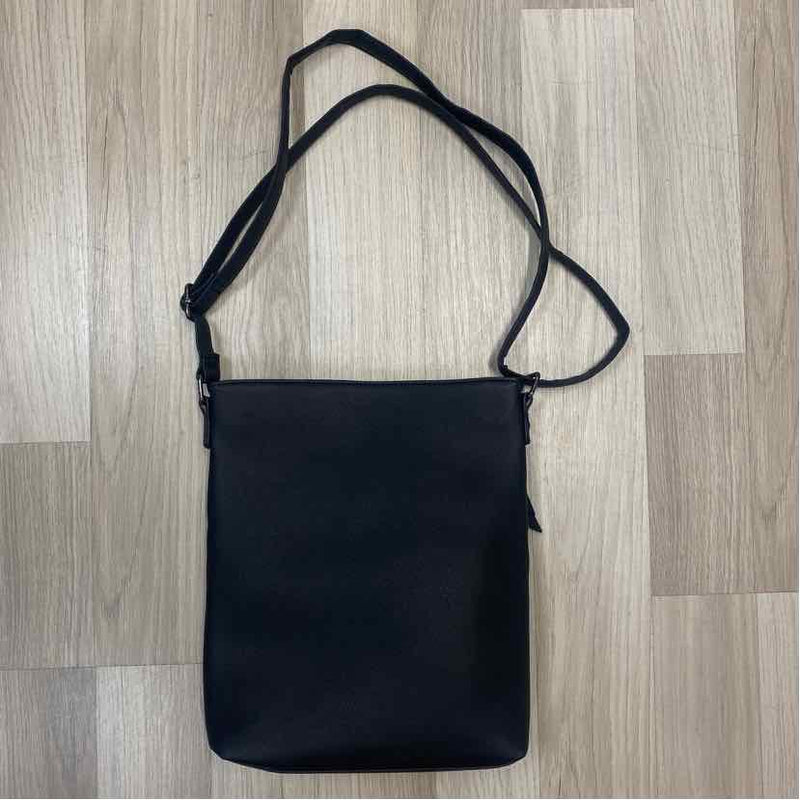 The Animal Rescue Site Black Faux Leather Cutout Crossbody Handbag