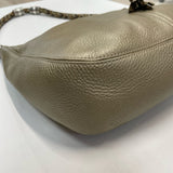 Brighton Gold Leather Pebbled Shoulder Handbag