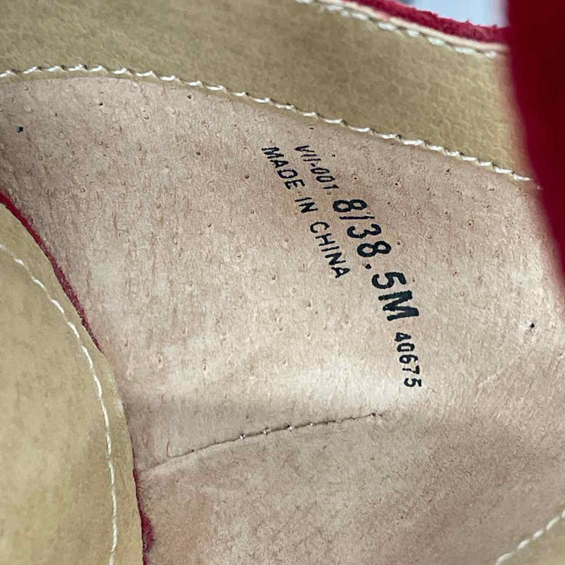 Chinese Laundry Size 38-8 Women's Red Solid Heel Shoes