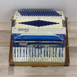 Vintage Crown Accordion with Carrying Case and Song Books