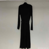 Polo Ralph Lauren Size Xl Women's Black Solid Dress