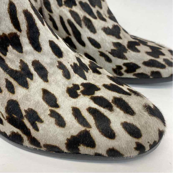 Sam Edelman Size 10 Women's Taupe-multi Animal Print Ankle Booties