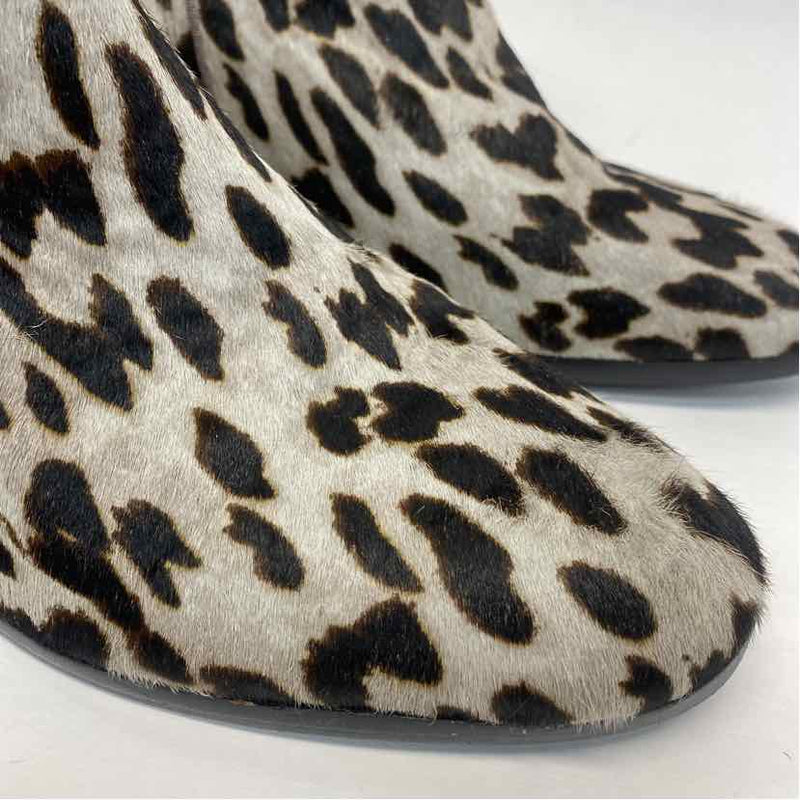Sam Edelman Size 10 Women's Taupe-multi Animal Print Ankle Booties