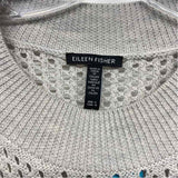 Eileen Fisher Size L Women's Beige Tweed Sleeveless Sweater