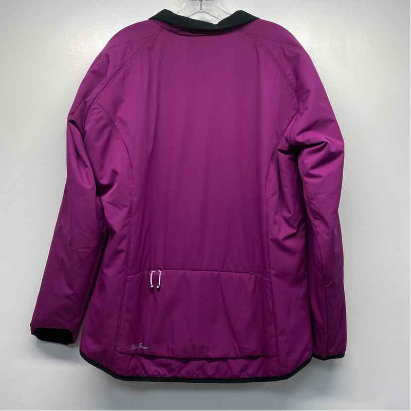 Pearl Izumi Reversible Women's Size XXL Fuschia-Black Solid Zip Mock Neck Coat