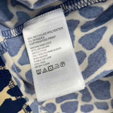 Tommy Bahama Size L Women's Navy-Tan Pattern A Line Dress
