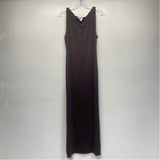 Reformation Size Xl Women's Brown Solid Maxi Sleeveless Shift Dress