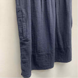 Quince Size M Women's Blue Solid Sleeveless Dress