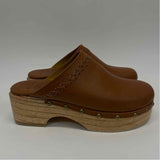 ELF Size 6.5 Women's Caramel Solid Clog Shoes