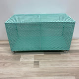 Aqua Metal Storage Cart