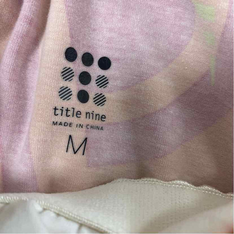 Title Nine Size M Women's Pink-Multi Pattern A Line Dress