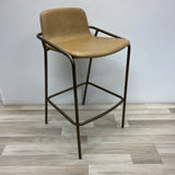 Tan Leather Stool