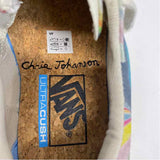 Vans Size 7.5 Women's Tan-Multi Pattern Lace Up Sneakers
