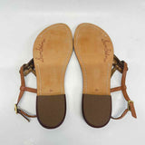 Sam Edelman Size 7.5 Women's Brown Solid Thong Sandals
