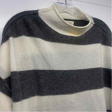 Pilcro - Anthropologie Size XS Women's Gray-White Stripe Pullover Sweater