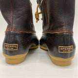 Sperry Top-Sider Size 8 Women's Brown Solid Lace Up Booties
