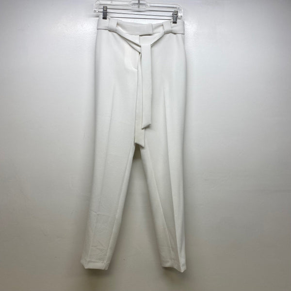 Vince Camuto Size 2 Women's White Solid Straight Leg Pants