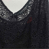 Nanette Lepore Size 10-M Women's Black Solid Fit And Flare Dress