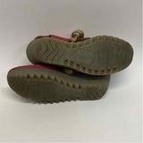 Fly London Size 37-6.5 Women's Red Cut Out Wedge Shoes