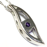 Amethyst Sterling Silver Necklace