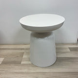 West Elm Side White Metal Table