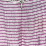 Nine West Size M-10 Women's Pink-White Stripe Sleeveless Dress