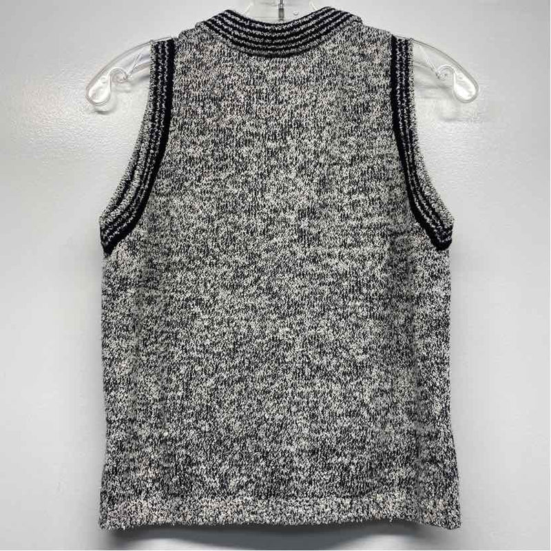 Jamie Sadock Size M Women's Black-White Tweed Zip Neck Activewear Top