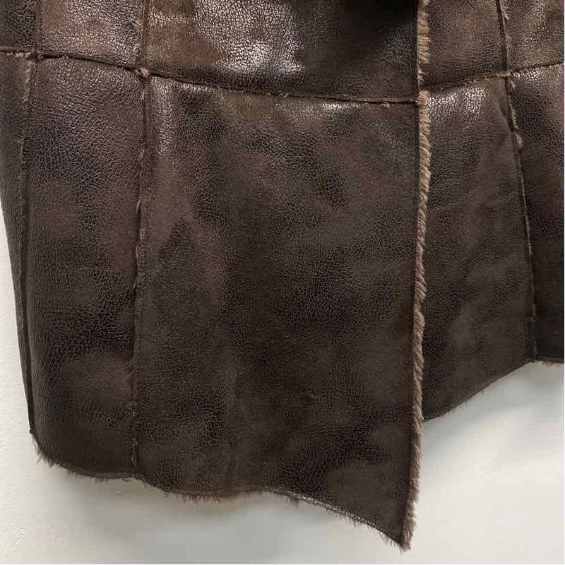 Dennis By Dennis Basso Women's Size M Brown Textured Vest