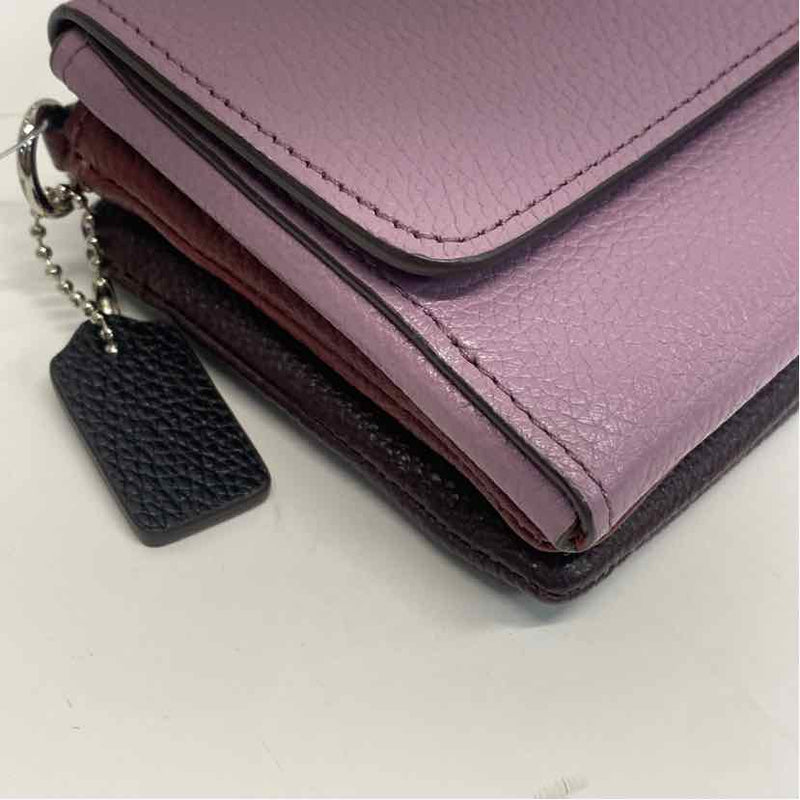 Coach Lilac- Burgundy Leather Wallet
