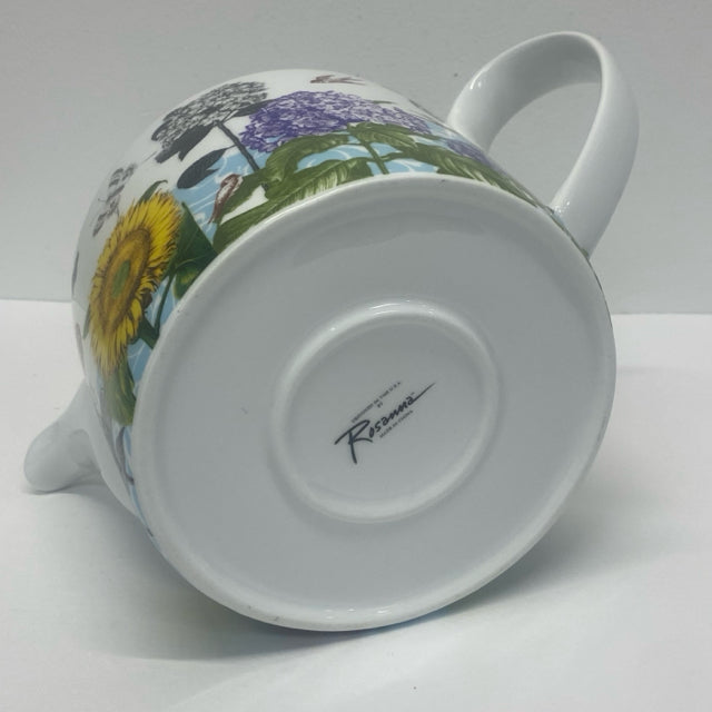 Rosanna White-Multicolor Ceramic Teapot