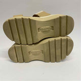 Kuru Size 8 Women's Beige Solid Slip On Sandals