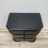 Side Black-Brown Solid Wood 2 Tone Table
