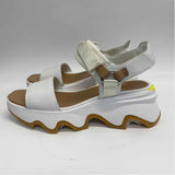 Sorel Size 7.5 Women's White Solid Platform Sandals