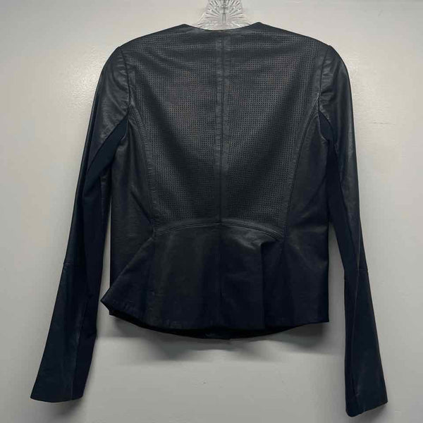 Vince Women's Size XXS Blue Solid Zip Up Jacket