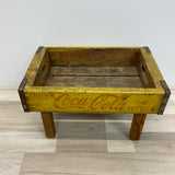 Vintage Coca Cola Wood Crate with Legs and 2 handles