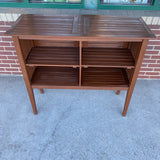 Brown Wood Bar Table w 2 Bar Stools