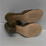 Restricted Size 8.5 Women's Taupe Cut Out Heel Shoes