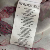 IRO Paris Size 32-XS Women's White-Multicolor Pattern Button Up Blouse