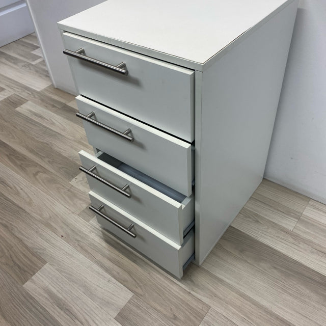 White Cabinet with 4 drawers