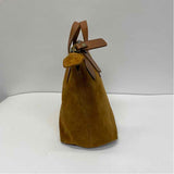 Parker Thatcher Small Charlie Caramel Suede Solid Satchel Handbag
