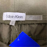 Calvin Klein Size S-4 Women's Green Solid Cargo Pants