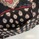 Vera Bradley Black-Multicolor Pattern Tote Handbag