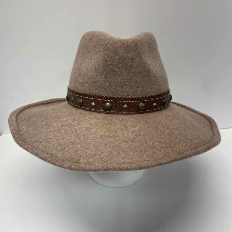 Eric Javits Tan Wool Tweed Western Hat